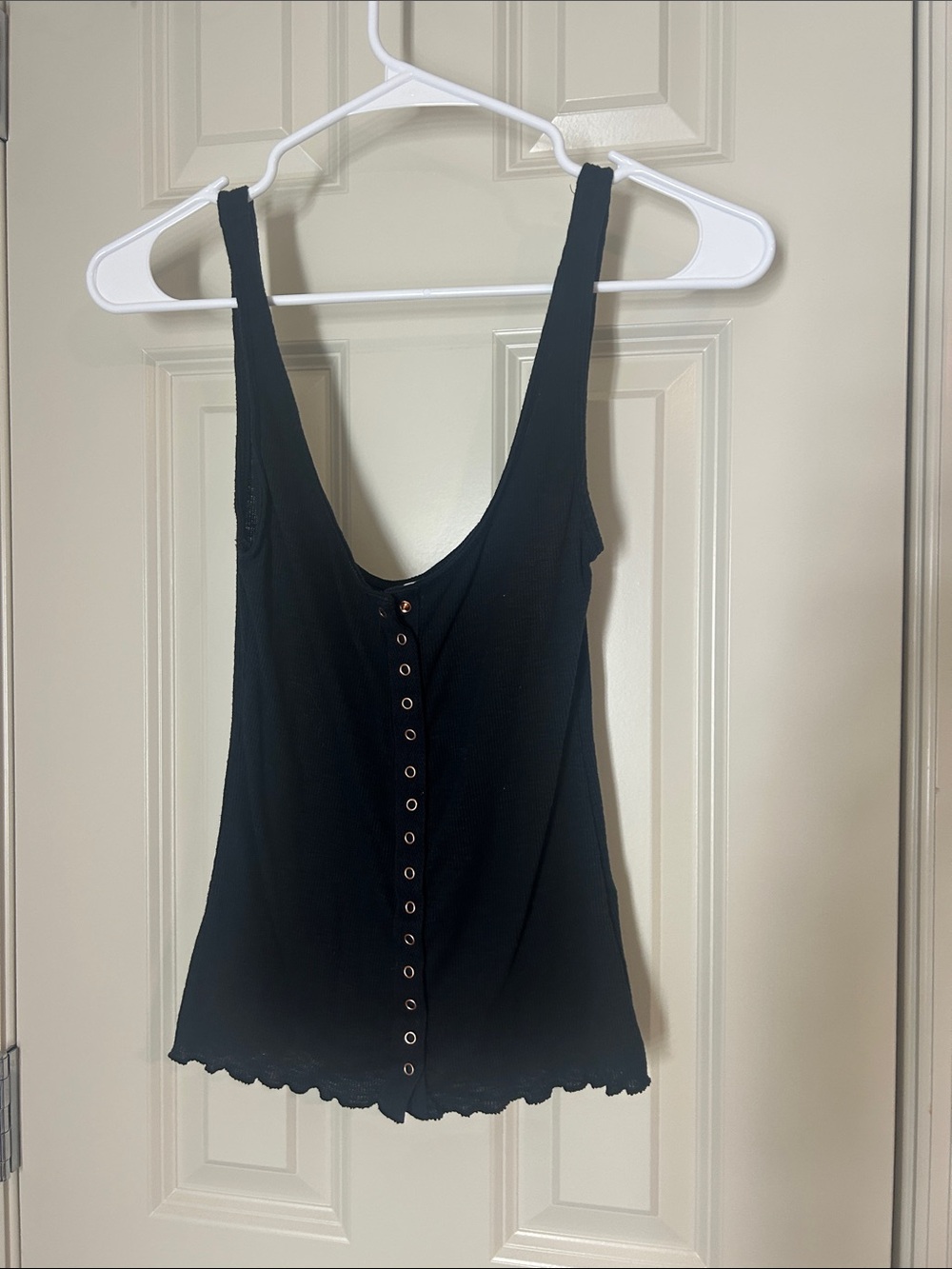 Free People Button-Front Tank Top